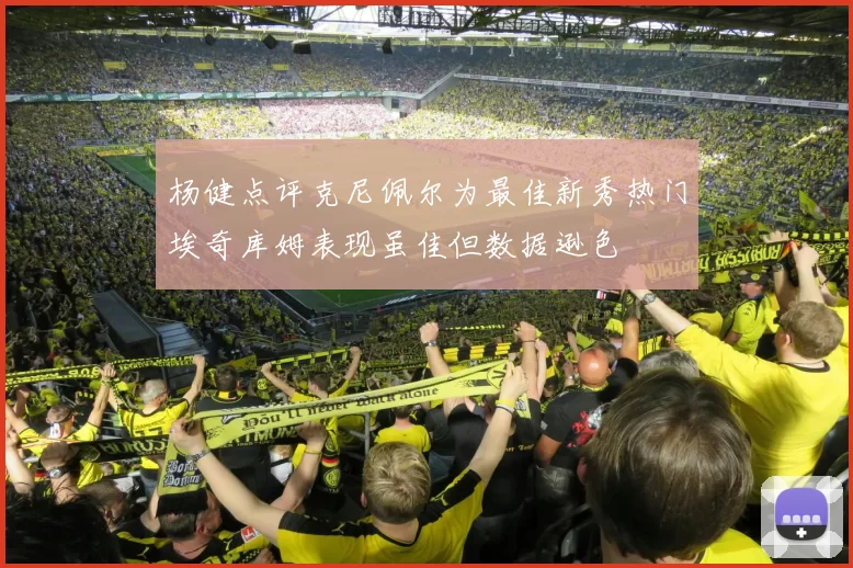 杨健点评克尼佩尔为最佳新秀热门埃奇库姆表现虽佳但数据逊色
